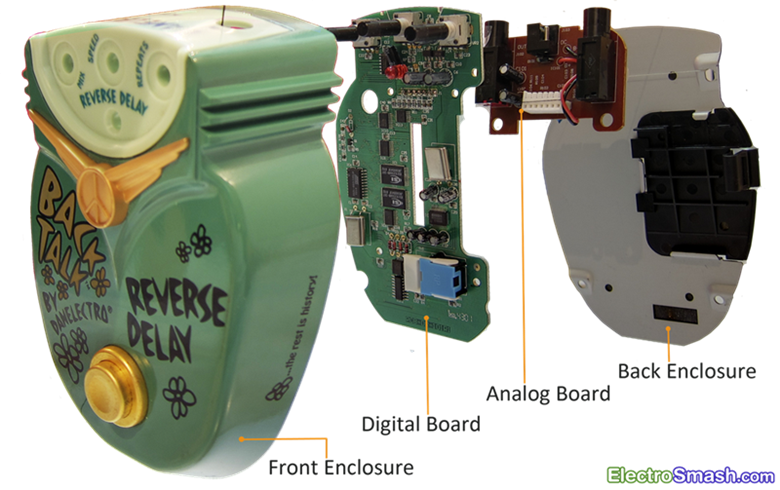 Back Delay Reverse Delay Exploded View - Reverse Delay Pedal (780x490), Png Download