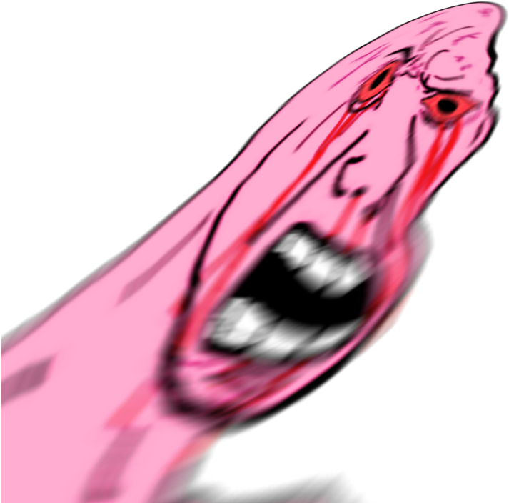 "no Don't Mention War Thunder Reeeeeeeeeee Thread Lock - Pink Wojak (808x805), Png Download