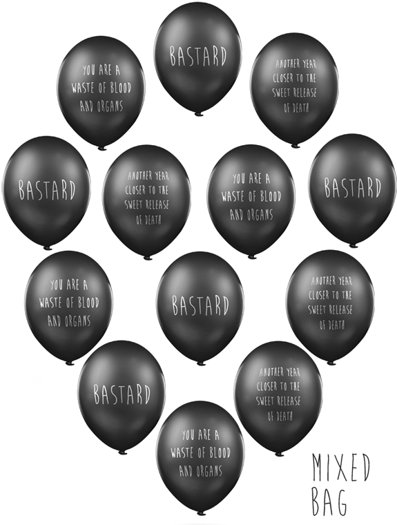 Rude Balloons (595x764), Png Download