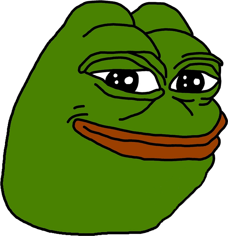 Post - Smug Pepe Without Hand (800x800), Png Download