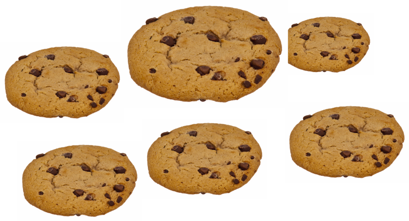 Chocolate Chip Cookie Pillow Case (822x445), Png Download