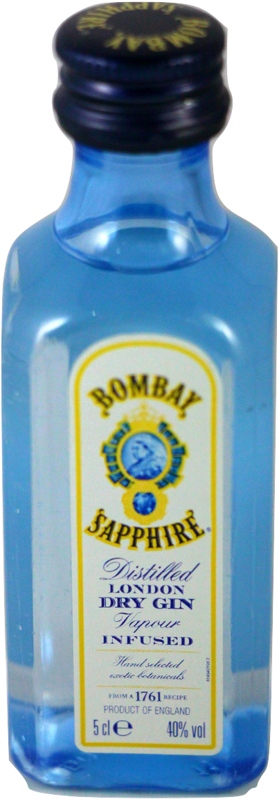 Bombay Sapphire Gin (442x1229), Png Download