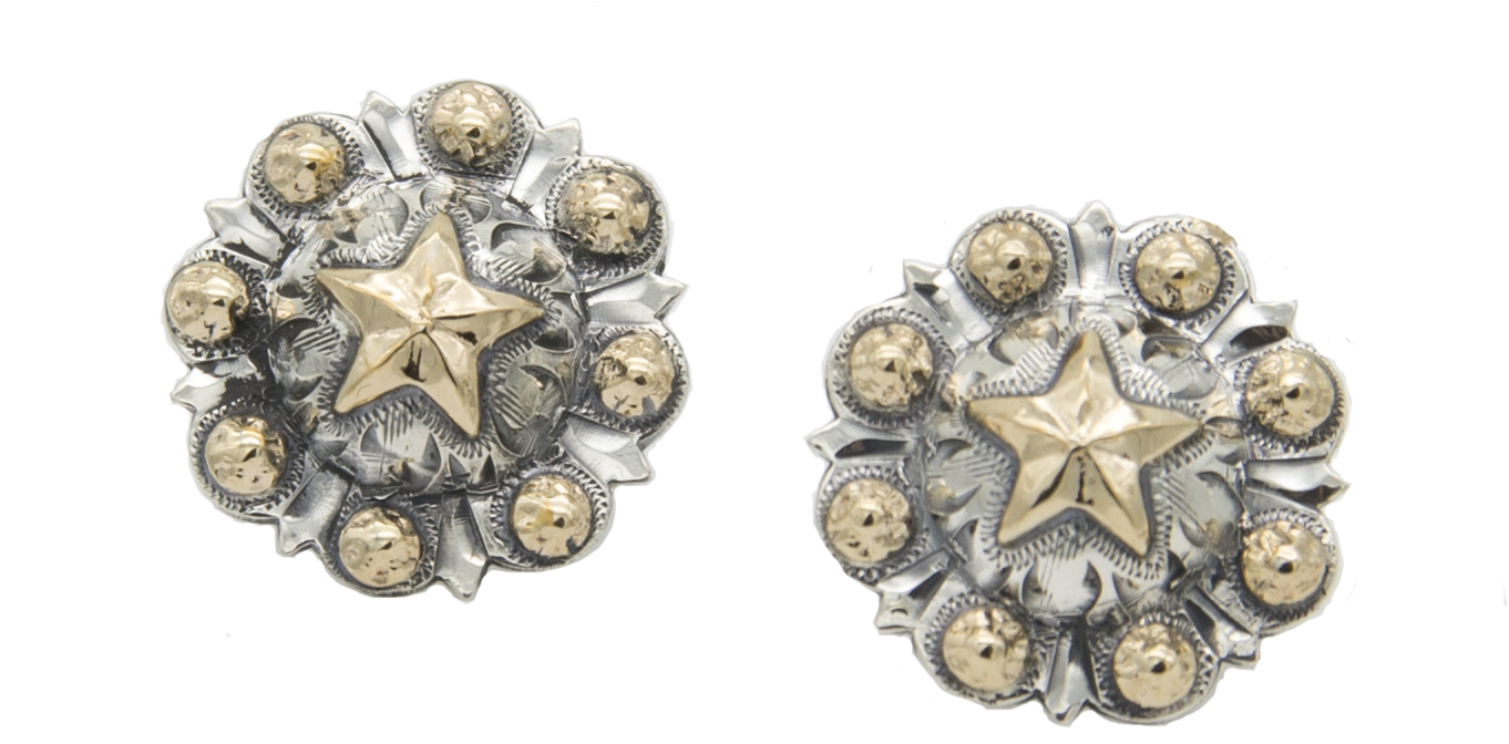 Vogt Silversmiths Matilda Sterling Berry Conchos With - Earring (1960x1960), Png Download