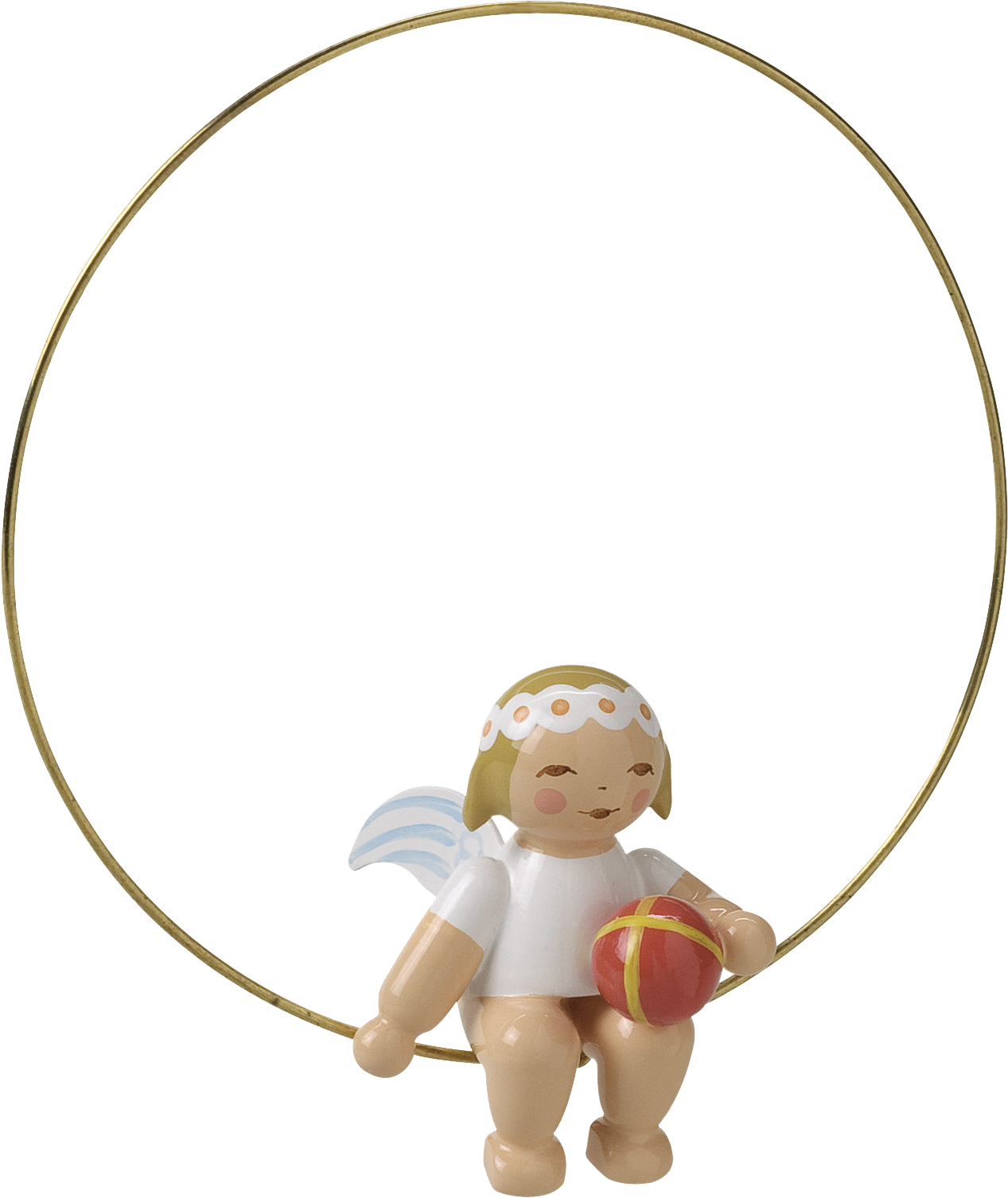 Christmas Tree Angel In Ring With Ball - Wendt Und Kühn Engel Ring (1600x1600), Png Download