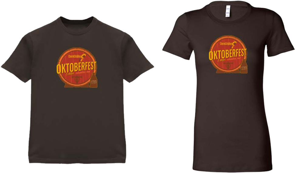Charmcityrun Ccr Oktoberfest V3 - Shirt (1000x616), Png Download