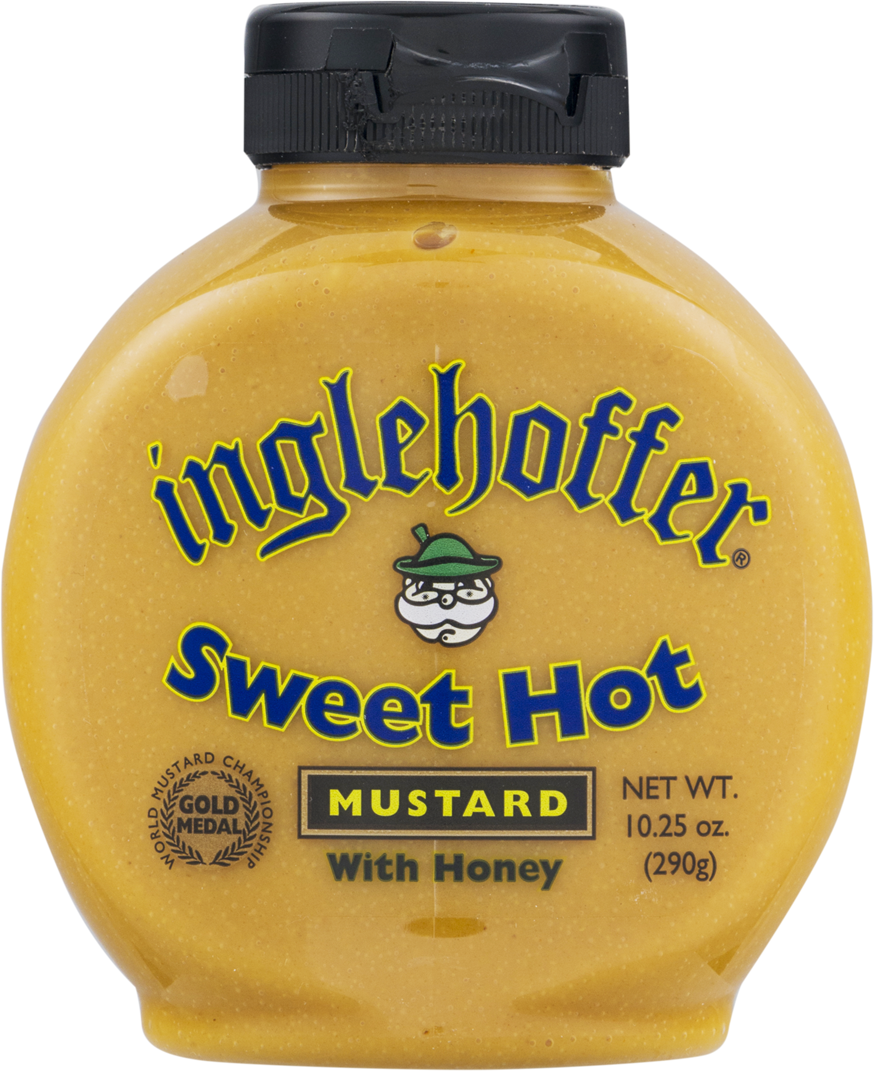 Inglehoffer Honey Mustard Squeeze Bottle - Inglehoffer Mustard, Creamy Dill, With Lemon & (1800x2206), Png Download