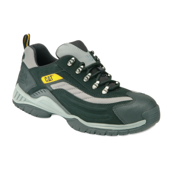 Cat Lightweight Trainer Black 06 Moor - Cat Moor Men's Black Nubuck Safety Trainers - Size (580x580), Png Download