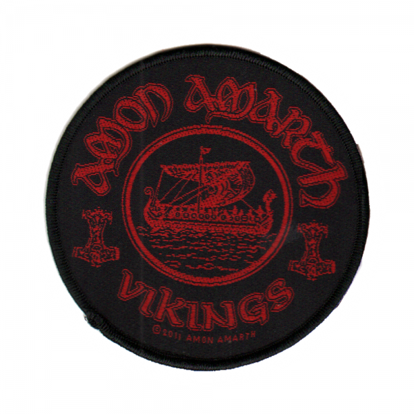 Amon Amarth "vikings" Patch - Circle (600x600), Png Download