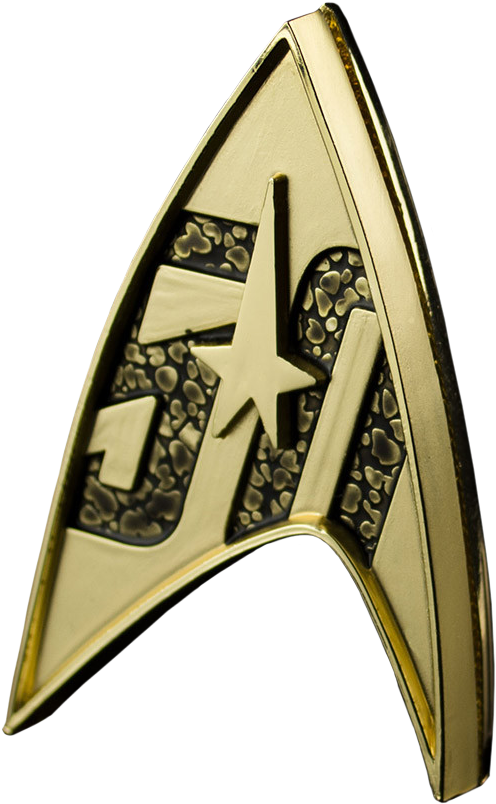50th Anniversary Magnetic Replica Badge - Star Trek Réplique 1/1 Starfleet Badge 50th Anniversary (511x823), Png Download