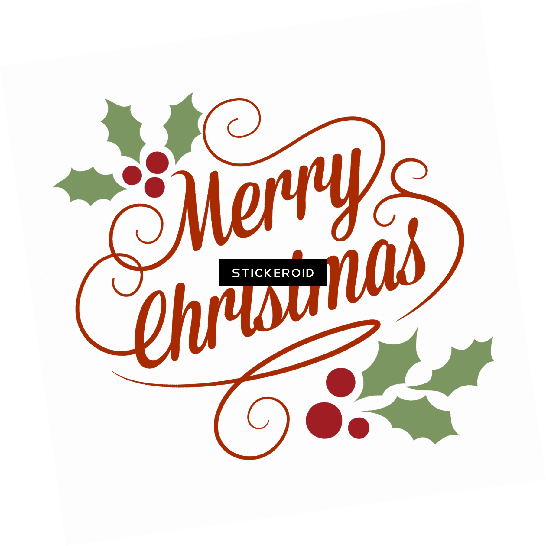Merry Christmas Classical Vintage Sign - Merry Christmas Cake Toppers (1806x1807), Png Download