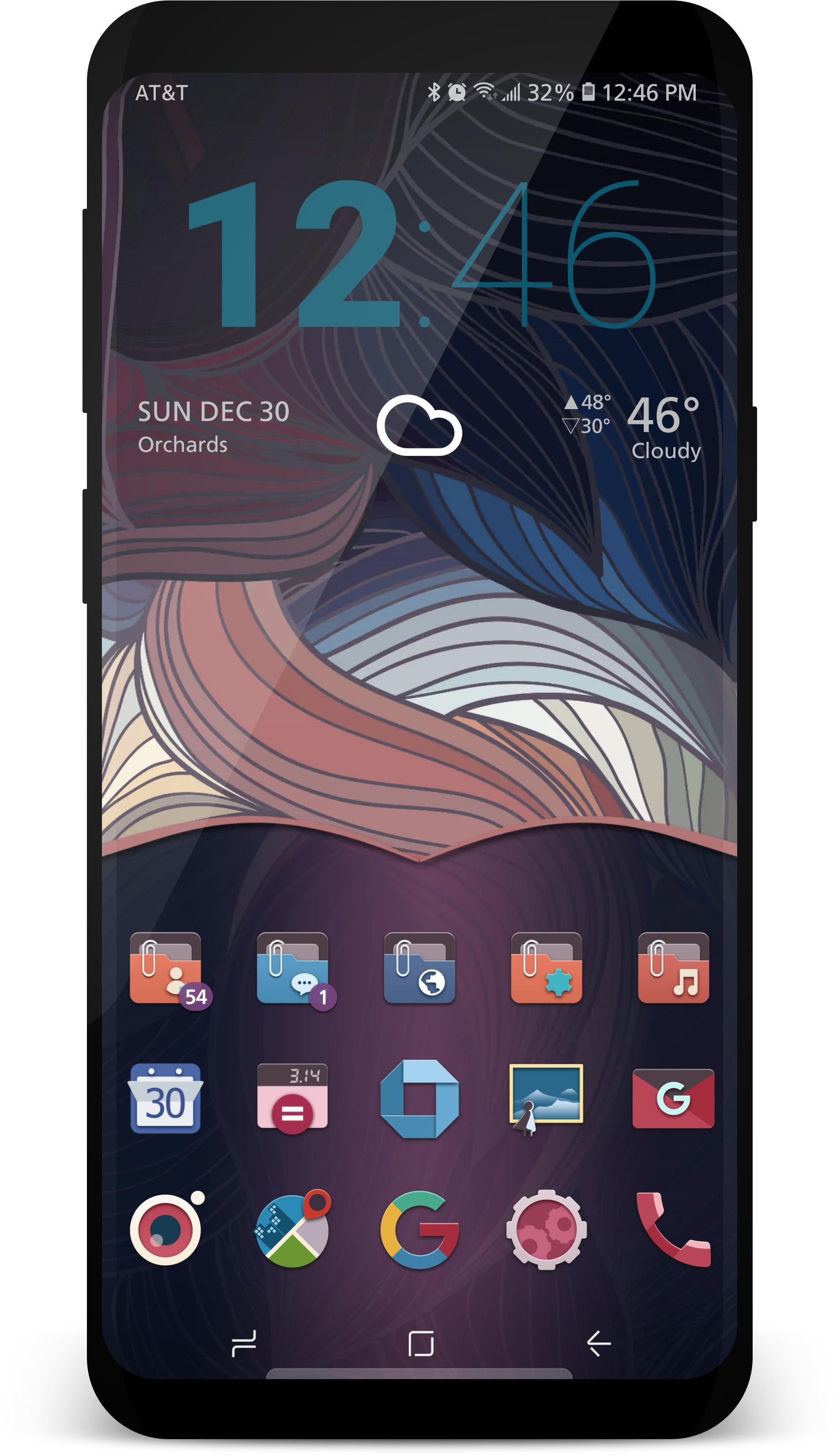 Antimo Doodle Waves - Samsung Galaxy (2134x3840), Png Download