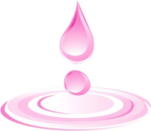 Drop Download Cartoon Drops - Pink Water Drops (800x792), Png Download