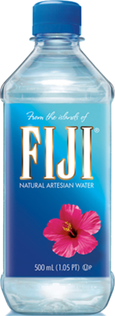 Fiji Water - Fiji Artesian Spring Water (373x1023), Png Download