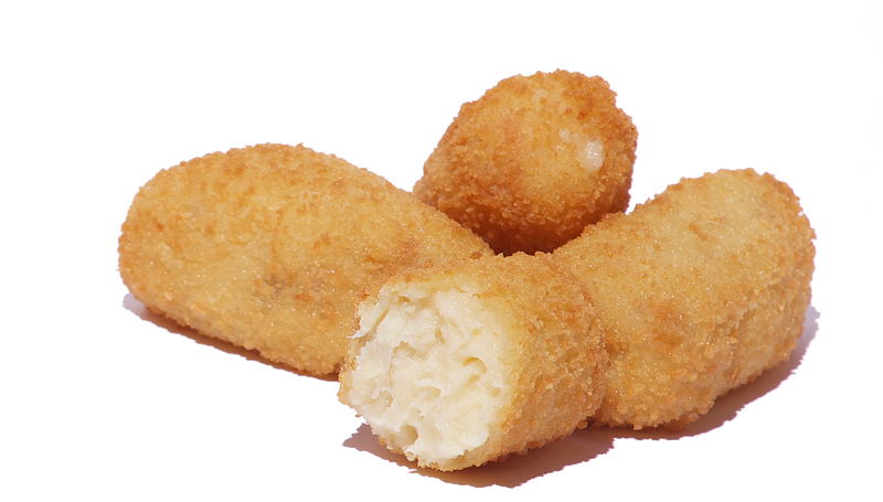 Croquetas Png - Croquetas Bacalao Png (800x455), Png Download