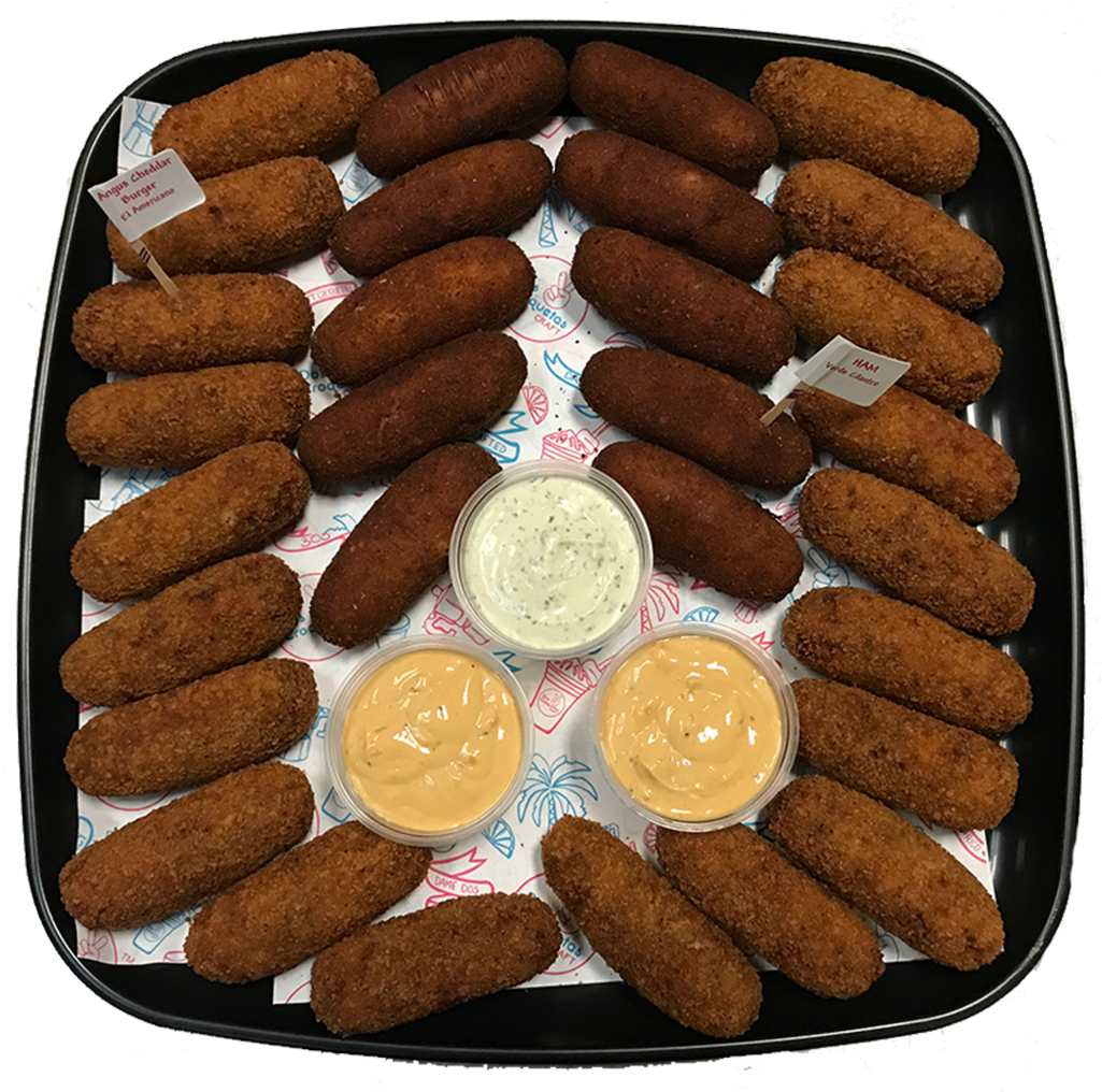 Dos Croquetas Platter (1024x1024), Png Download