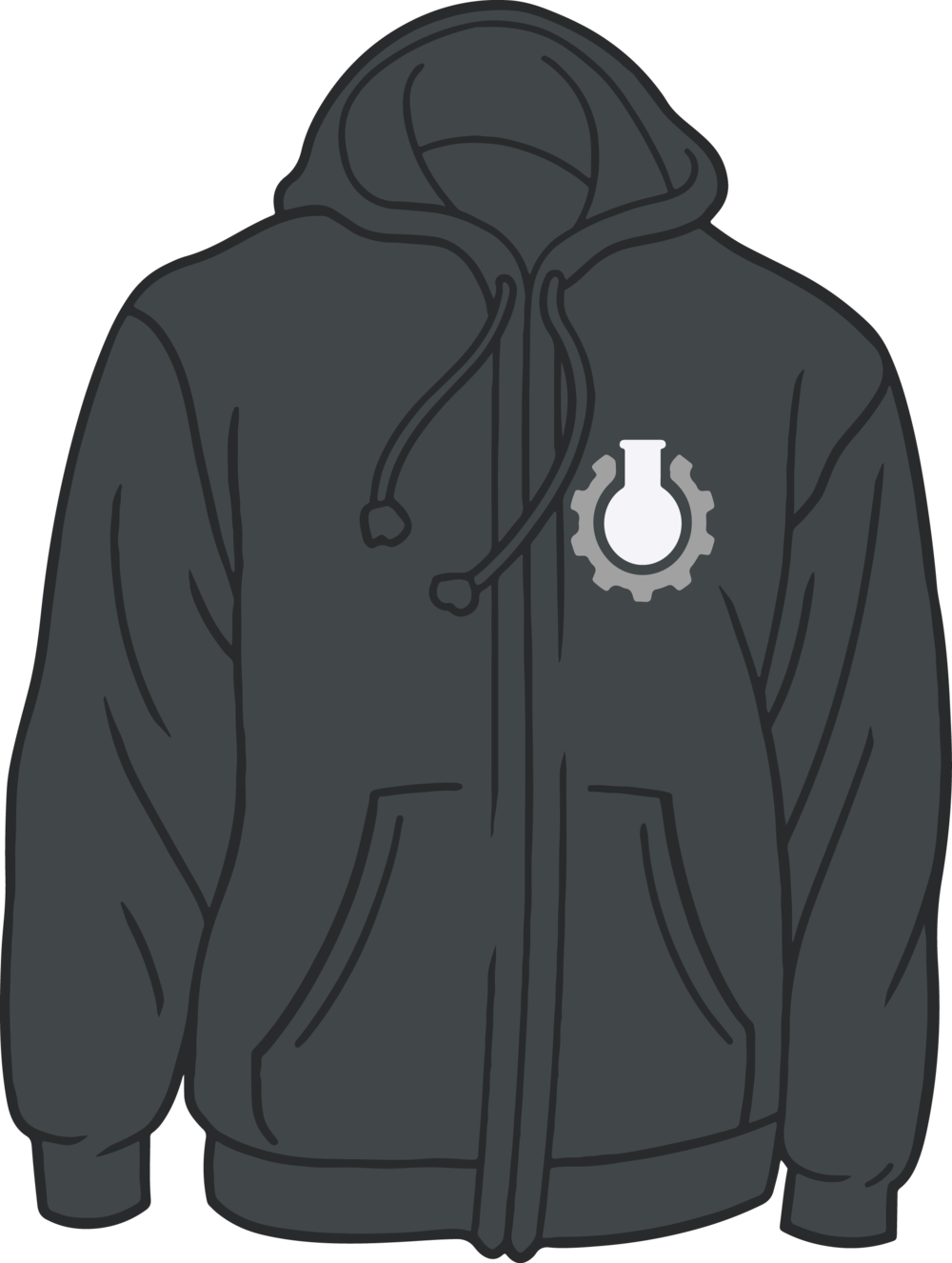 Grey Hoodie - Hoodie (1000x1326), Png Download