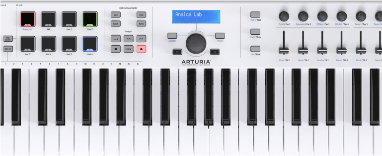 Arturia Keylab Essential - Arturia Keylab 61 Essential 61 Key Midi Controller (768x432), Png Download