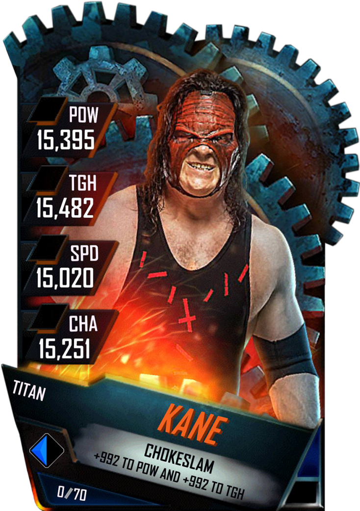 Kane S4 18 Titan - Roman Reigns Wwe Supercard Titan (733x1158), Png Download