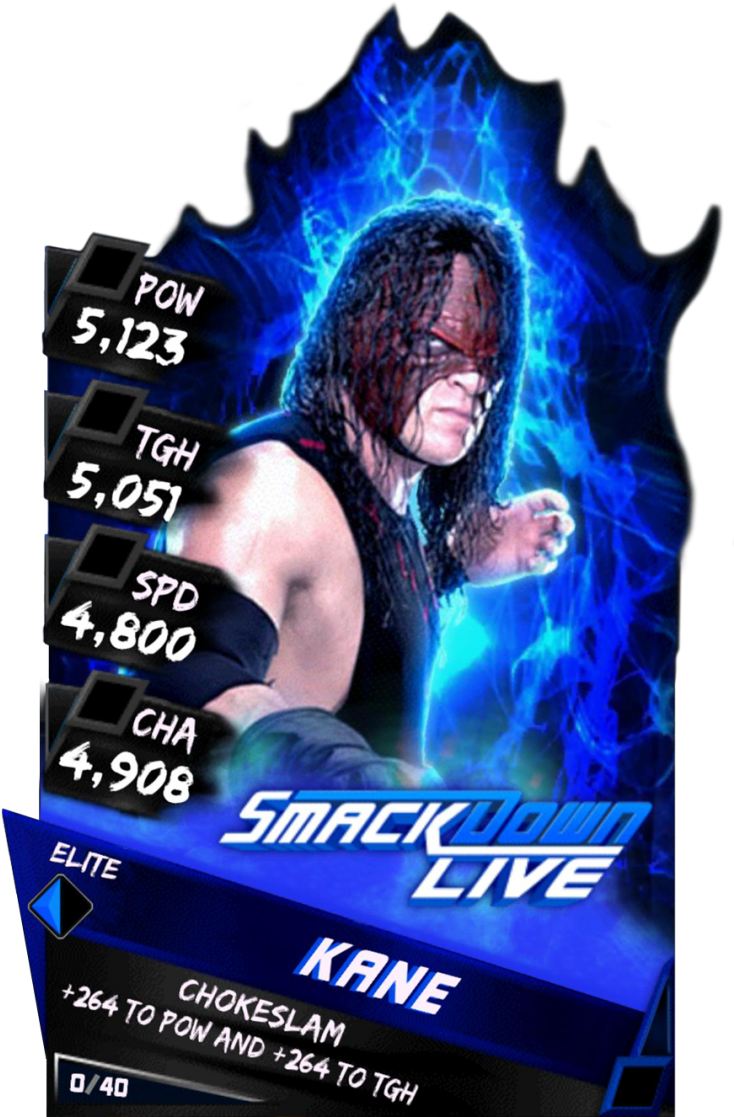 Kane S3 14 Wrestlemania33 Christmas Supercard Kane - Becky Lynch Wwe Supercard (733x1158), Png Download