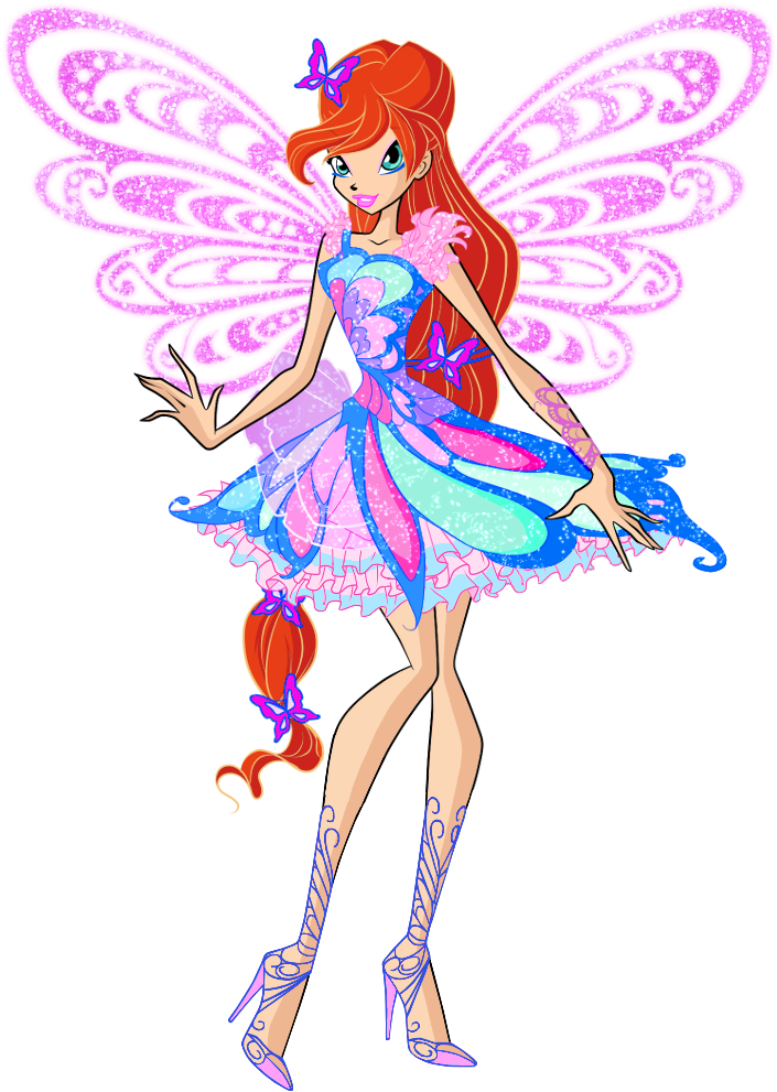 Latestcb=20160215010130 - Winx Club Bloom Butterflix (876x1040), Png Download
