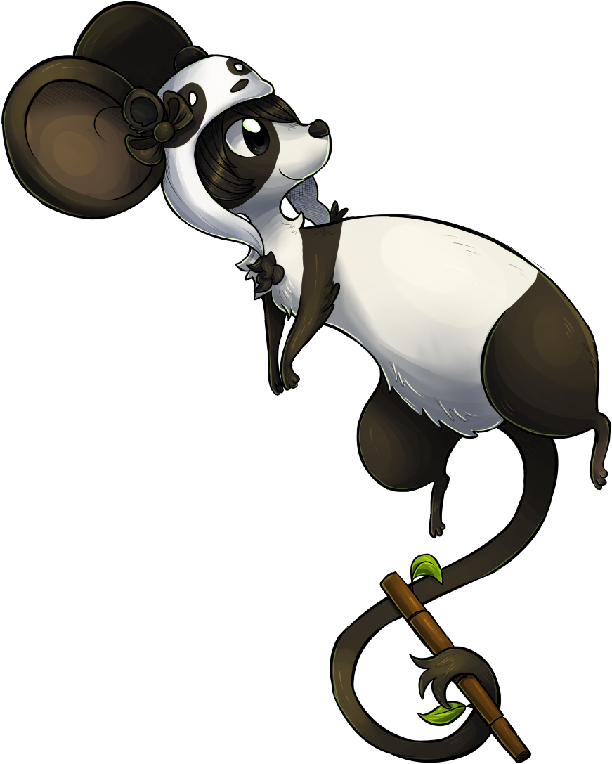 Panda Mouse - Raton Y Panda (960x1153), Png Download