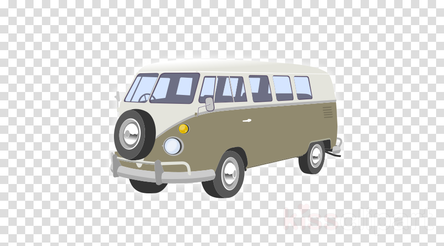 Caravana Png Clipart Volkswagen Type 2 Van - White Volkswagen Bus Vector (900x500), Png Download