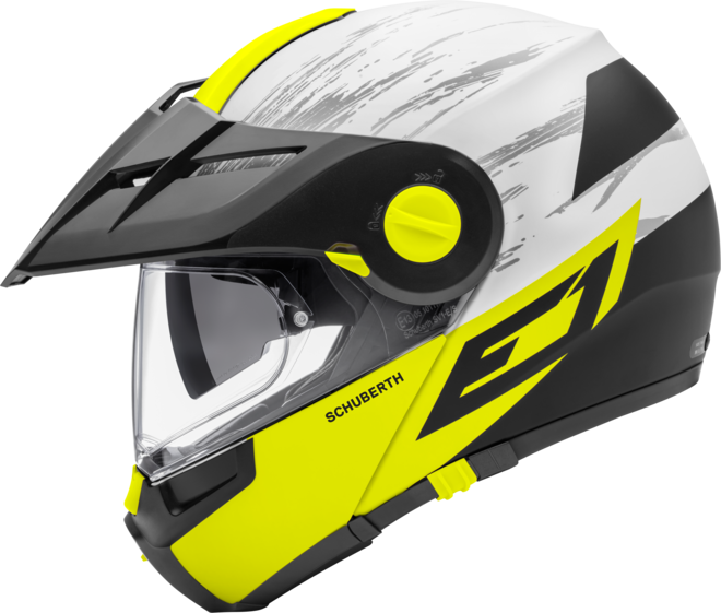 Schuberth E1 Crossfire Yellow (660x561), Png Download