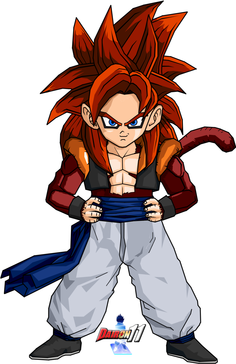 Gogeta Kid (900x1482), Png Download