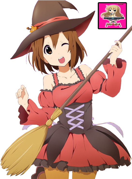 K-on ~creditos A Su Autor~ - Yui K On Halloween (550x733), Png Download