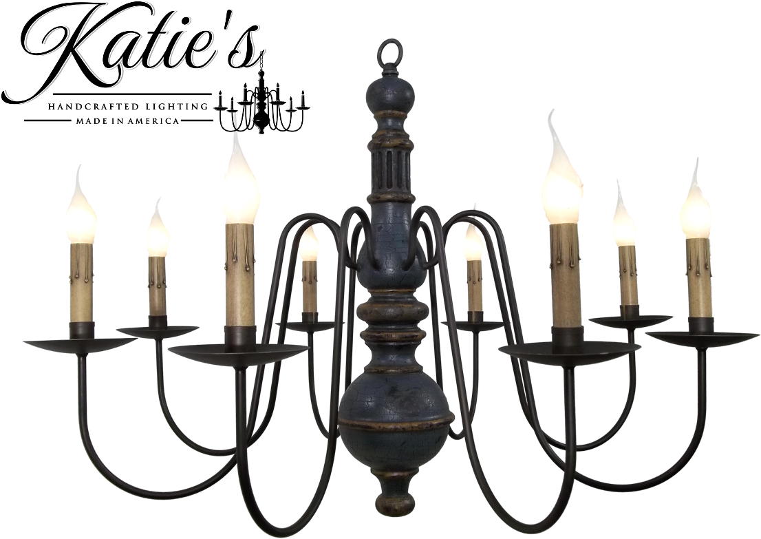Blue Crackle Finish - Katie's Handcrafted Lighting Khl-118 Katie's Hamilton (1152x864), Png Download