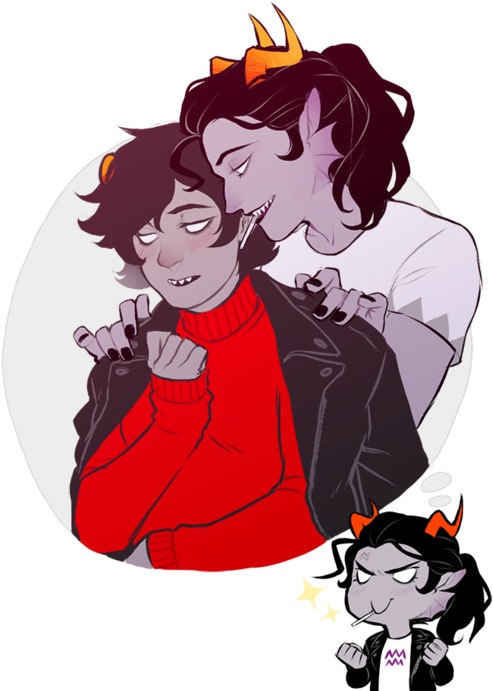 Cronus With A Ponytail - Fem Cronkri (500x692), Png Download