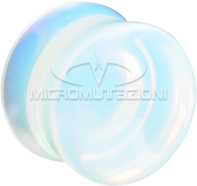 Natural Stone Double Concave Plug Opalite Ear - Circle (750x750), Png Download