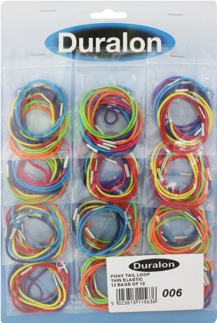 Duralon Pony Tail Loops Carded - Wire (736x460), Png Download