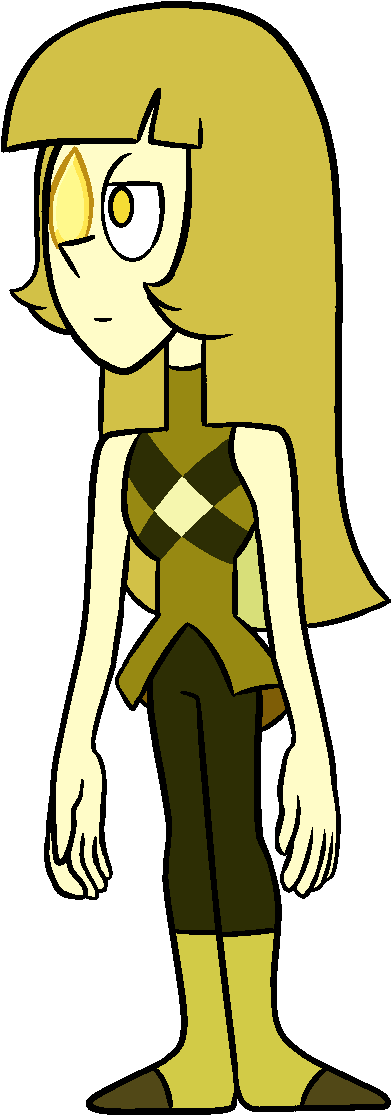 Yellow Opalite - Cartoon (492x1152), Png Download