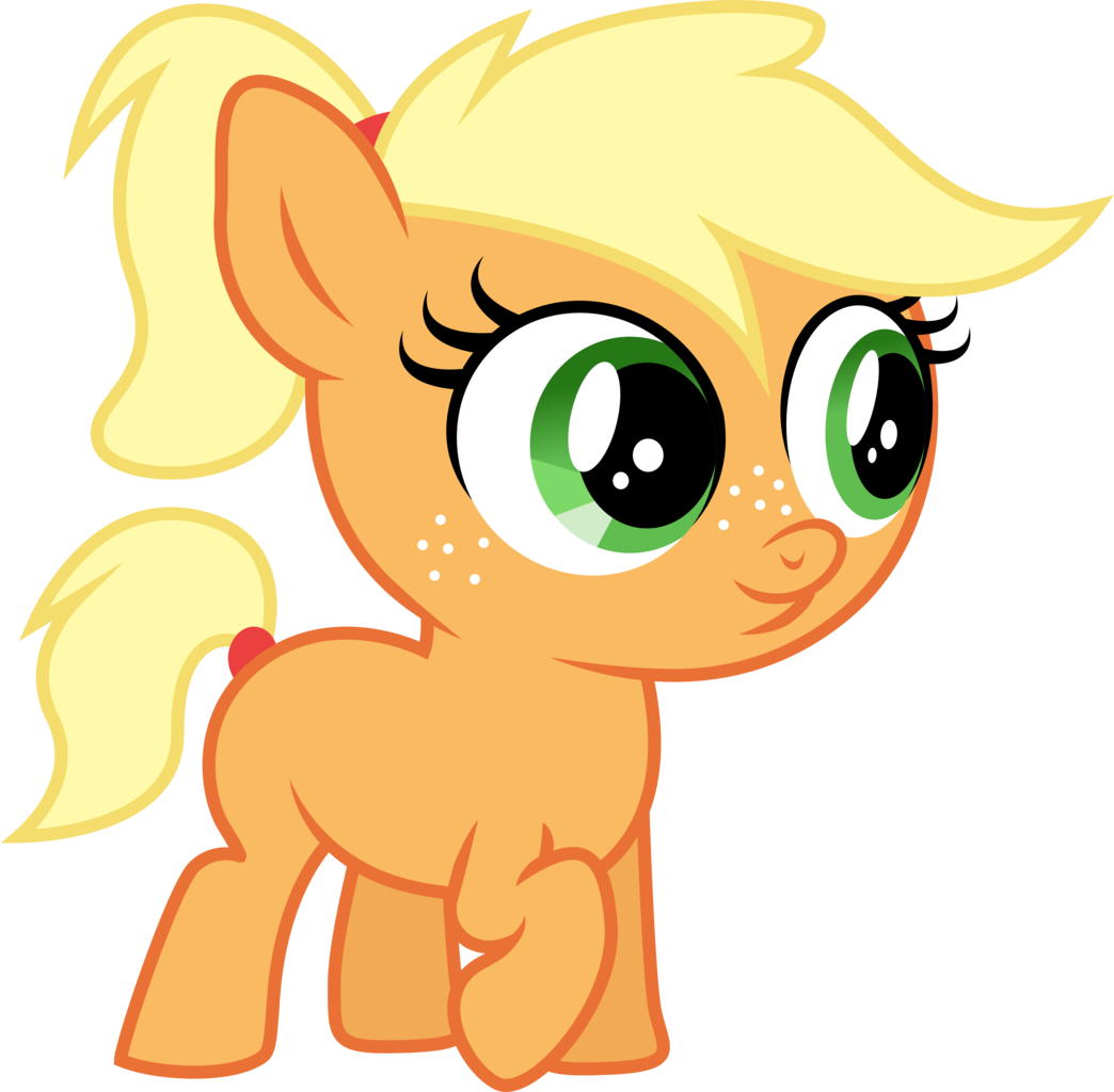 Picture Free Library Year Old Applejack Artist Theshadowstone - My Little Pony Filly Applejack (1044x1024), Png Download