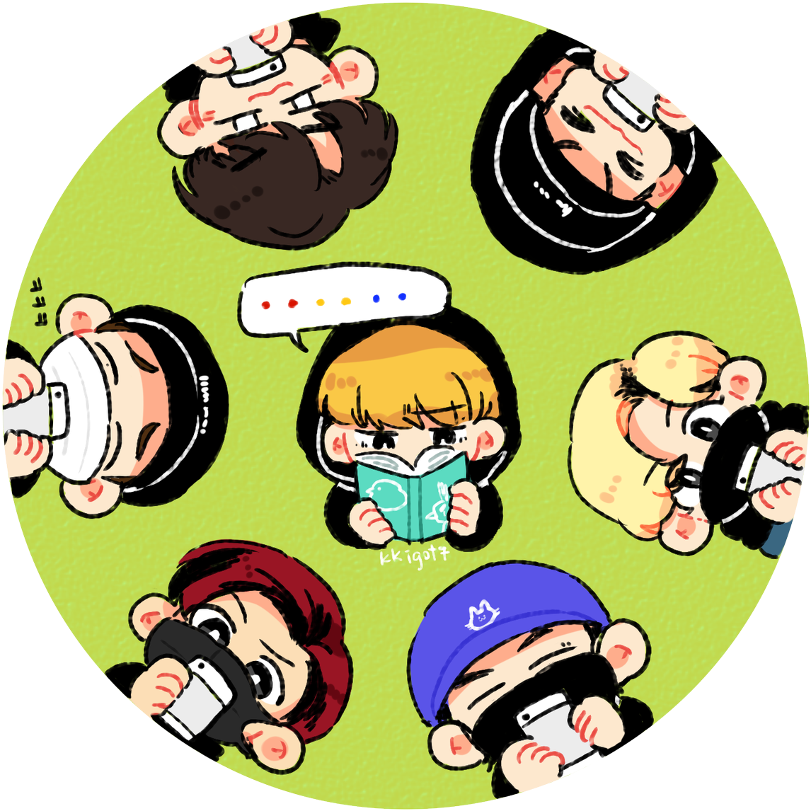 Got7 Look Q 版 (1200x1191), Png Download
