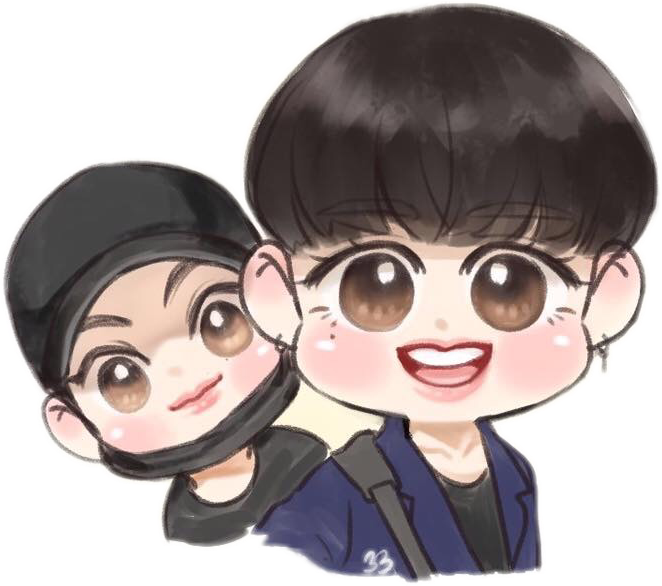 Got7 Ahgase Yugyeom Mark Igot7freetoedit - Fan Art (662x586), Png Download