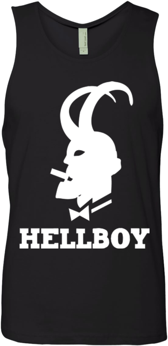 Hellboy Men's Premium Tank Top - Hellboy Play Boy Bunny White Women's T-shirt (1155x1155), Png Download