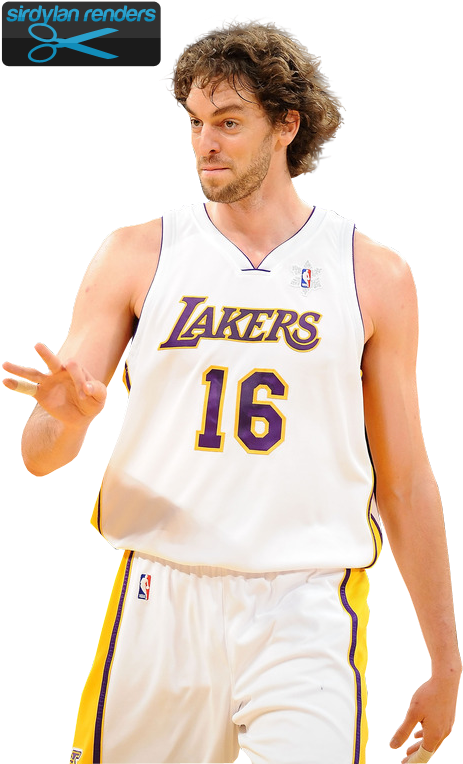 Pau Gasol Render - Men's Adidas Los Angeles Lakers #24 Kobe Bryant Swingman (521x800), Png Download
