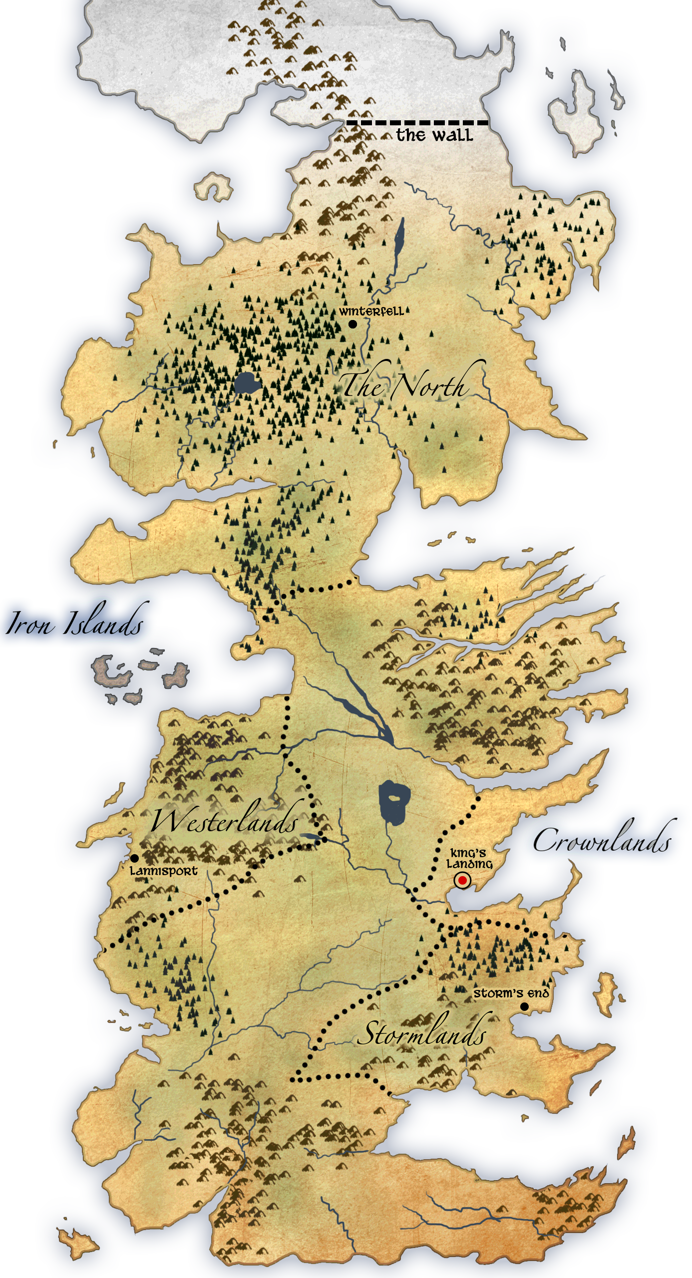 Download Westeros Map PNG Image - 639 6396254 Westeros Map 