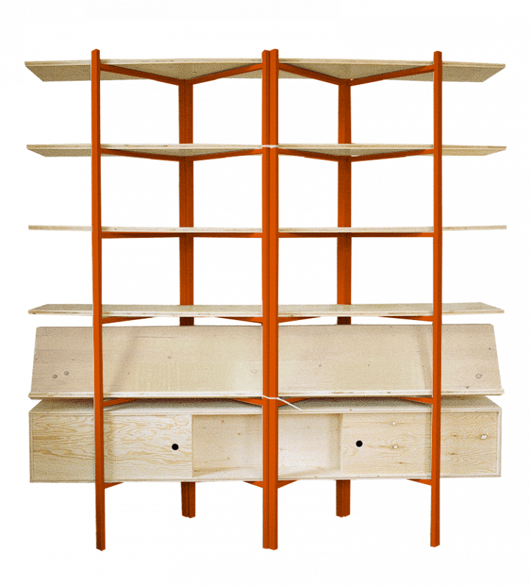 Muebles Manuel Z-bookshelf - Bookshelf 1500 High (768x851), Png Download