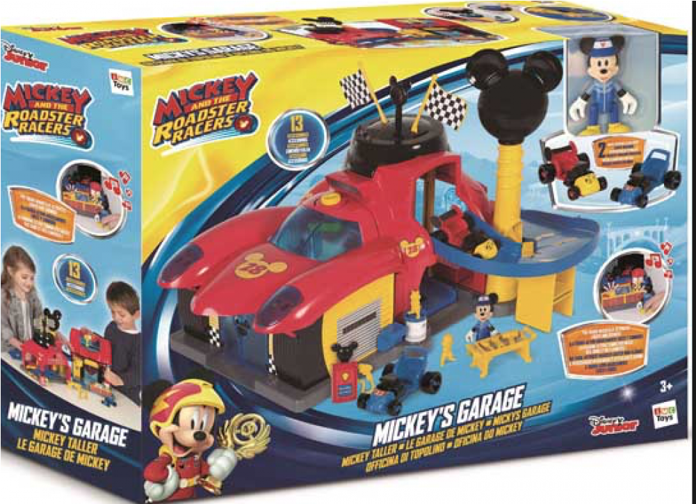 Mickey Mouse Mickey &amp; The Roadster Racers Garage (1000x1000), Png Download