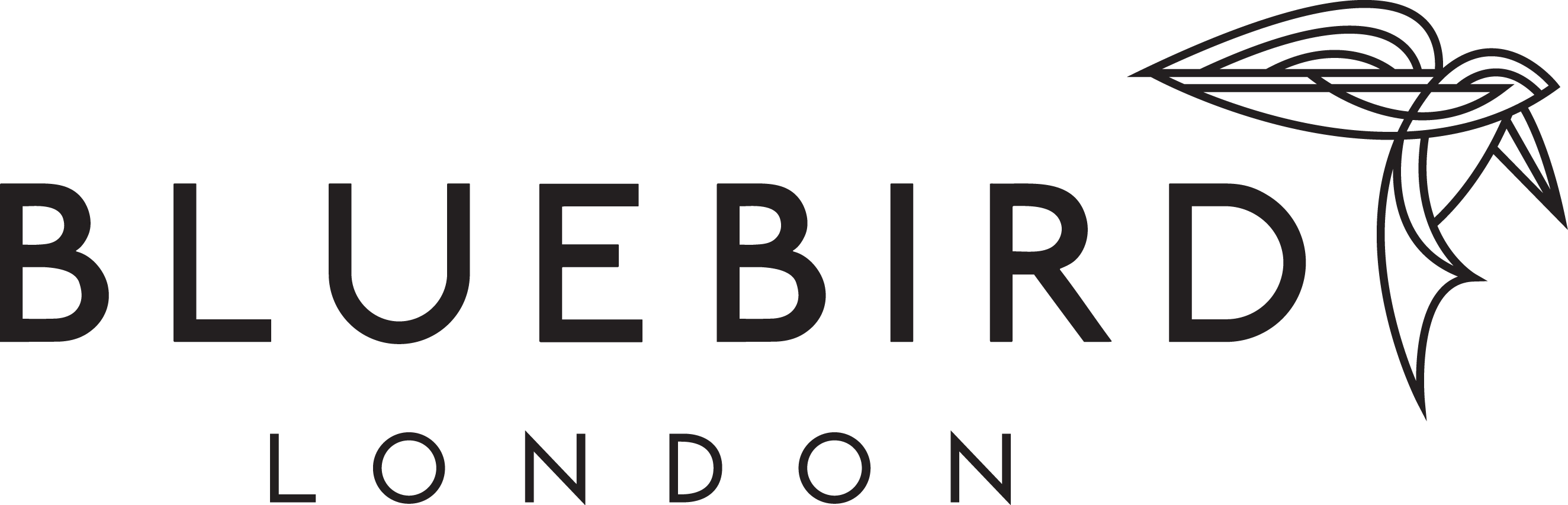 Bluebird London Spans Over 10,000 Sq - Bluebird London Logo (2648x854), Png Download