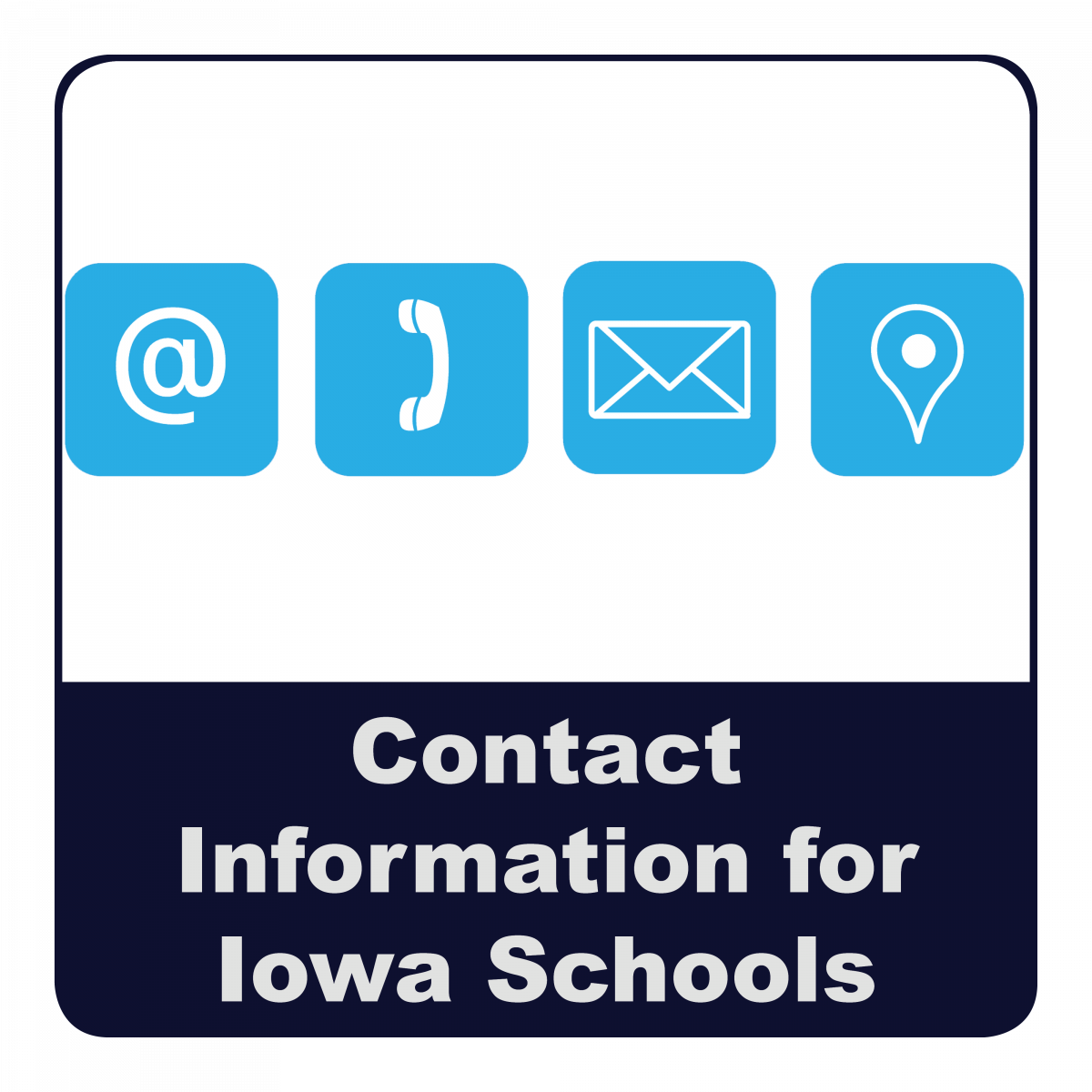 Email Contact Icon Png Blue (1200x1200), Png Download