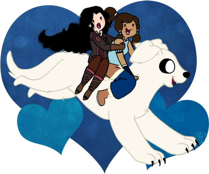 The Legend Of Korra Images Korra And Asami Wallpaper - The Legend Of Korra (700x577), Png Download