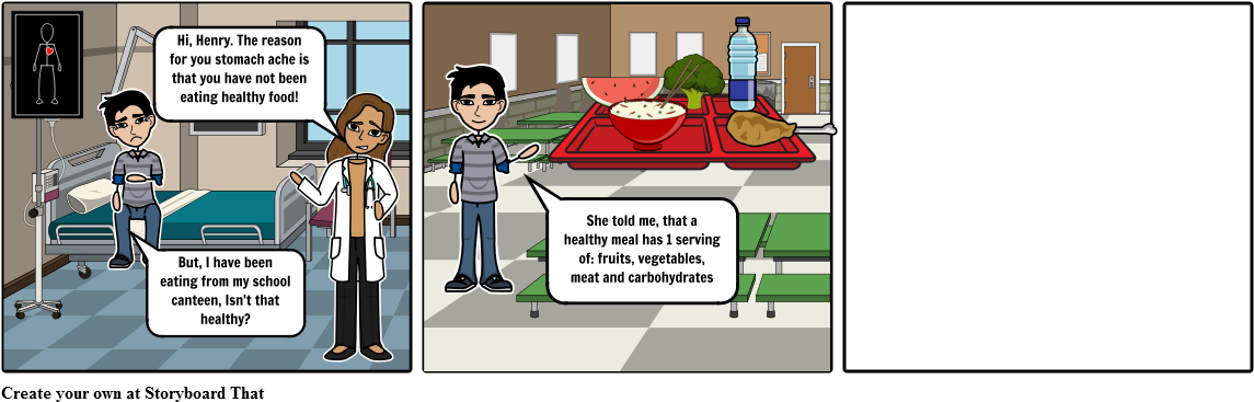 Healthy Henry - Cartoon (1164x385), Png Download