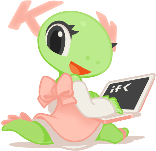 Kde Women Mascot Katie For Kde Development Applications - Kde (724x1024), Png Download