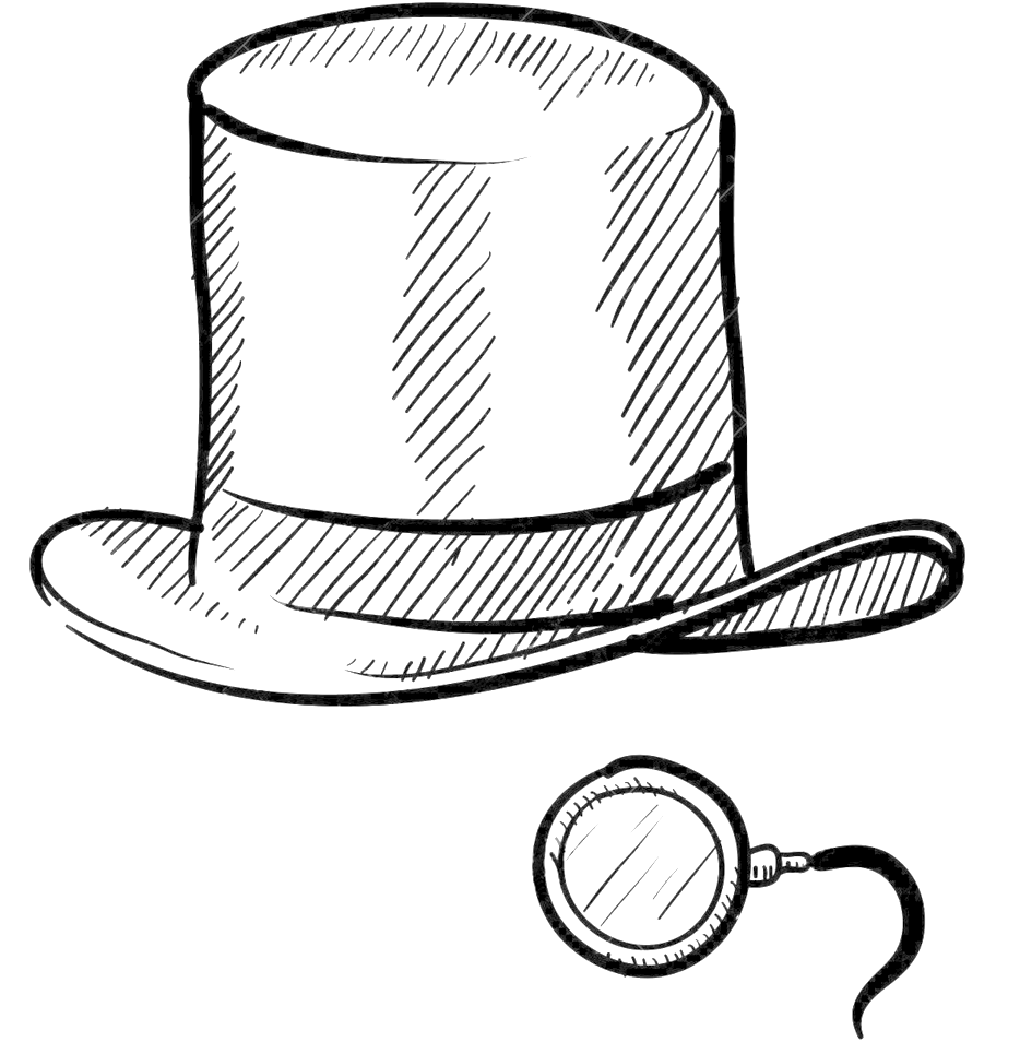 Henry - Monocle Sketch (1000x1069), Png Download