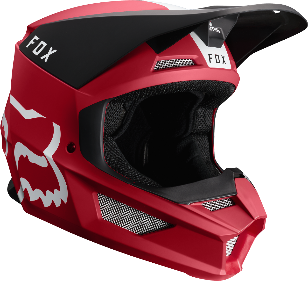 Casco Fox V1 Mata Cardinal Mx19 - Mx Helmets (1275x1515), Png Download