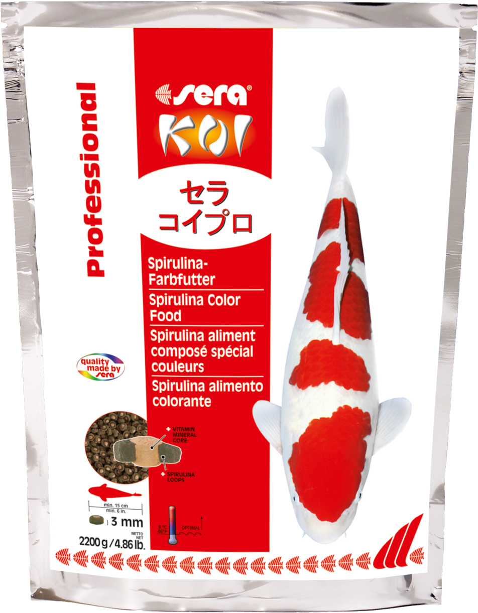 07033 Int Sera Koi Professional Spirulina Farbfutter - Koi Professional Spirulina Colour Fish Food Size: 2200 (999x1280), Png Download